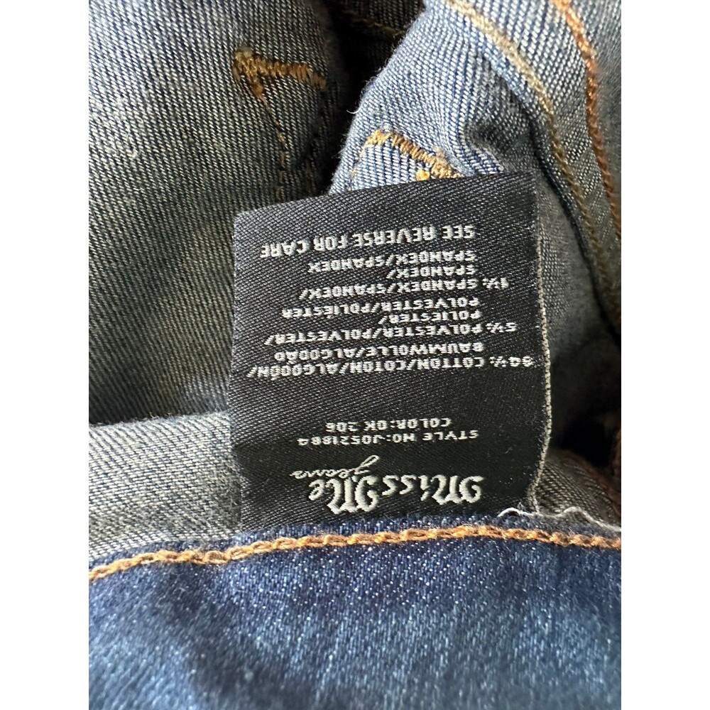 Miss Me Women's Stretch Bootcut Flare Faux Front Pockets Zip Up Denim Jeans 30 - Picture 6 of 7